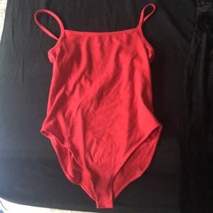 Red bodysuit